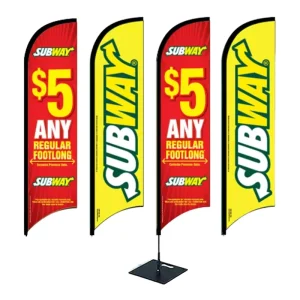Customized Double Sided Outdoor Display Flag Advertising Fade Resistant Beach Flag Teardrop Design Promotional Flags