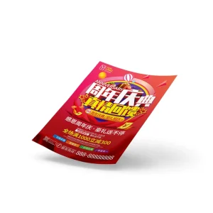 Customized Double-sided Printed Copperplate Paper Menu Brochure Poster Product Advertising Introduction Manual