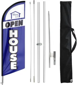Customized Feather Flag Pole Teardrop Banners Beach Flag Pole Feather Flag Poles Kit And Ground Stake