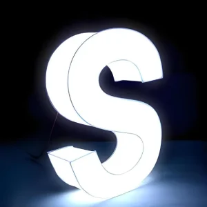 Customized Foam 3D Letter Signs LED Strips Modules Waterproof IPX6 Three Sided Lighting Remote Control for Buildings Shops Bars