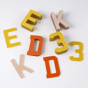Customized Font 4D Color Acrylic Letter 4D Acrylic License Plate Letter Adhesive Car Plate Ghost Letter