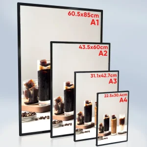 Customized Hanging LED Menu Display Backlit Light Box Ceiling Square Advertising Light Boxes Signage and Displays