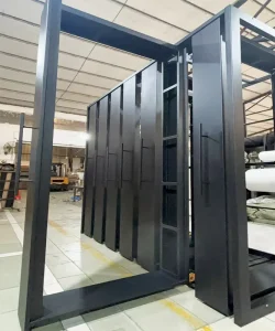 Customized High Quality Sliding Wood Door Slab Display Rack Stand Door Frame Display Stand