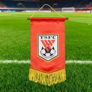 Customized High quality Eco Friendly Sports Football Club Pennants Redemption Flags Digital Printing Fiberglass Flagpoles Flags