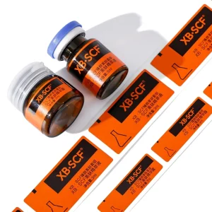 Customized Holographic Oil Proof Waterproof Eco Friendly Vinyl Adhesive Stickers for Skincare and Beverage Packaging Labels