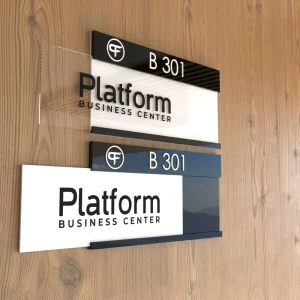 Customized House Number Acrylic Door Number Board House Name Sign Address Plate Room Number Sign ADA Braille for Office