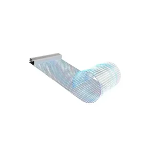 Customized Indoor Outdoor Transparent LED Crystal Film Screen Modern Self Adhesive Display for Decorative Purpose Colorful