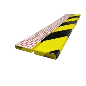 Customized Industrial Yellow Black Polyurethane PU Flat Anti-Collision Strip Wave Corner Protection Foam Sponge Bollard Cutting
