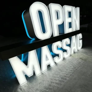 Customized LED Acrylic Light Channel Letters Indoor Outdoor 3D Acrylic Sign Business Sign for Shop Decoration and Shopping Mall