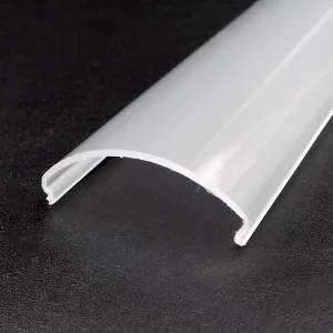 Customized LED Linear Polycarbonate Milky White Diffuser Lamp Cover & Shades for LED Aluminum Profiles Channel Lighting