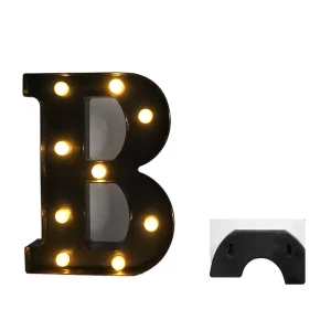 Customized LED Marquee Letter Lights Soft Warm White Indoor Decorative Lighting Battery powered Plastic Material 2700K Modern