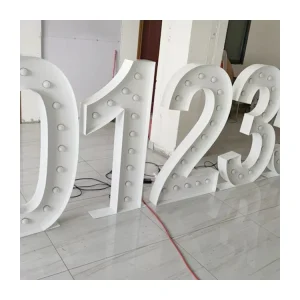 Customized LED Marquee Letters with PVC and Stainless Steel Water Resistant Customizable Size and Color
