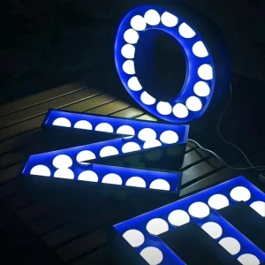 Customized LED Marquee Numbers & Letters Light-Up Sign IP65 Waterproof Remote Control