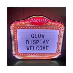 Customized LED Message Happy Birthday Welcome VIP Neon Sign Board with Interchangeable Letter