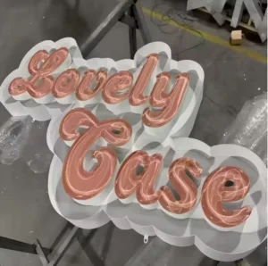 Customized LED Resin Epoxy Sign Letters 3D Illuminated Letters with LED Strips for Hospitals