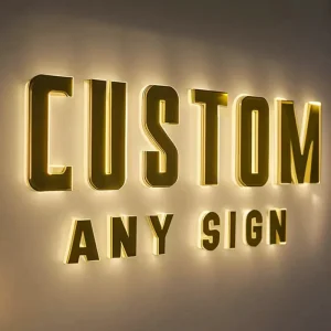 Customized LED Sign Stainless Steel Outdoor Lighting Channel Letter 3D Backlit Business Sign for Mall & Shop Display