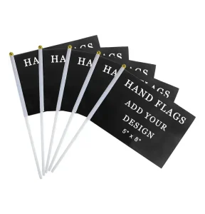 Customized Logo Flag Custom Hand Held Waving Flags Banners & Display Accessories