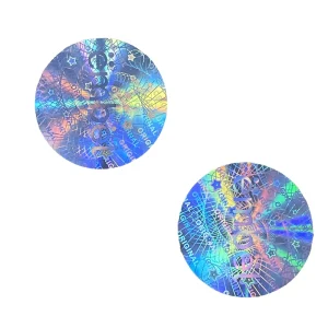 Customized Logo Made Label Holographic Sticker Rainbow Effect Custom Hologram Sticker