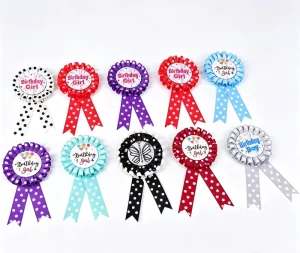 Customized Logo Satin Ribbon Rosette Award Sashes for Equestrian Competition Dog and Cat Shows
