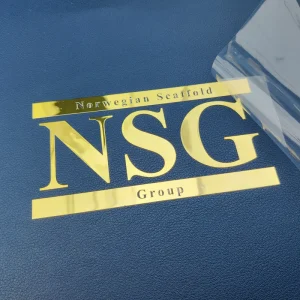 Customized Logo Waterproof Gold Foil Clear Sticker Self Adhesive Printing Label Gold Transparent Stickers