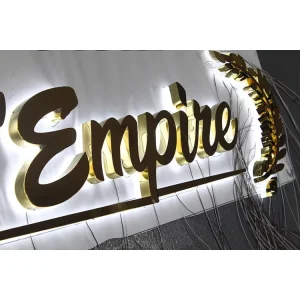 Customized Luminous Metal Mini Letter Signboard Facade Neon Light Back Luminous Characters Billboard Characters