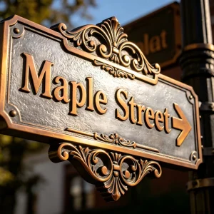 Customized Metal Aluminum Street Sign Blanks Metal Plaque for Direction Advertising Decoration Companies Buildings Malls