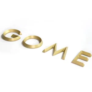 Customized Metal Channel Letters 3D Non-Luminous Durable Sign for Buildings Hospitals Companies Indoor Outdoor Use 3 Year