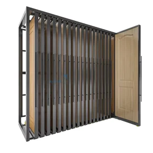 Customized Metal Door Display Frame Doorknob for High-End Cabinet Display Rack Stand for Showroom (Custom Color Available)