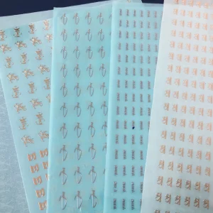 Customized Metal Self adhesive Waterproof Anti scratch Ultra thin Nickel Labels & Stickers with Metal Lettering