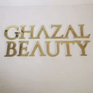 Customized Metal Wall Sign 3D Letters Metal Letters Non Illuminated Outdoor Letters Stainless Steel Sign