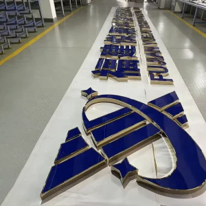 Customized Mini LED Channel Letters Stainless Steel Acrylic Luminous Signs Shop Logo Signboard Manufacturer