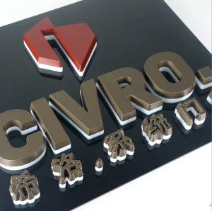 Customized Modern Indoor LED Logo Sign Mini ABS Acrylic Letters Luminous Effect IP65 Waterproof Advertising Promotion