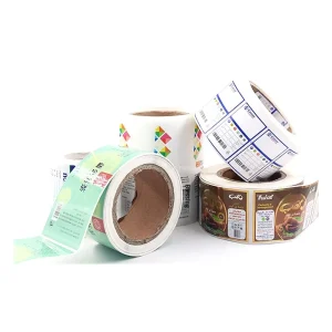 Customized Offset Printed Adhesive Waterproof PVC Sticker Gold Foil Transparent Seal Irregular Shape for Food Brand Printing