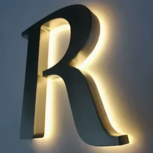 Customized Outdoor Commercial Store Signage and 3D Backlit Stainless Steel Acrylic LED Signboards Acrylic Metal Channel Letters
