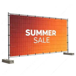 Customized Outdoor Waterproof Eco-Friendly Reusable Retractable Foldable Vinyl Polyester Banner Thermal Transfer Printed Logo