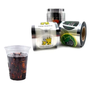 Customized PET PE Easy Peel Off Sealing Film for Ice Cream Cup Heat Sealable Plastic Cup Sealing Film for PET PP Cups