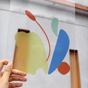 Customized PVC Sticker Self Adhesive Waterproof Reusable Transparent Sticker Adhesive Vinyl Sticker for Window Displays