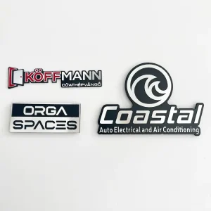 Customized Painted Diamond Cut 3D Aluminum Nameplates Metal Plaque Logo Name Plate