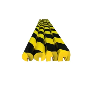Customized Polyurethane PU Anti Collision Strip Yellow Black Warning U Shaped Industrial Corner Protector High Rebound