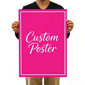 Customized Poster Wall Stickers Printed with PP Self adhesive Film UV Resistant Outdoor Advertising Poster