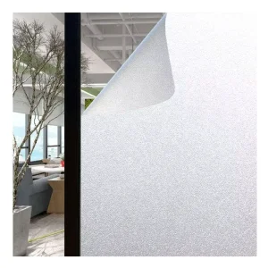 Customized Premium Eco Solvent Frosted Advertising Window Glass Film Privacy Window Sticker Static Cling Glass Decor Film