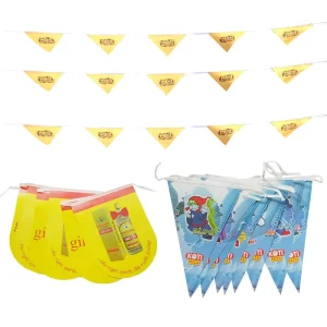 Customized Printed Party All 200 Different Countries Bunting Flags Digital Printing Fabric String Flag Banner