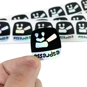 Customized Printing High Quality Luxury Laser Self adhesive Waterproof Label Packaging Stickers