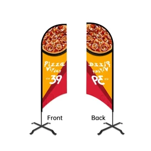Customized Printing Teardrop Beach Feather Flag Roadside Banner Flag Flexible Flag Pole