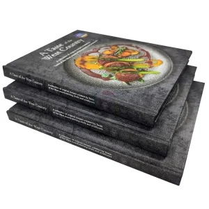 Customized Professional Thread Sewing Case Bound Film Lamination Cooking Books Coated Art Paper Offset Printing