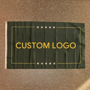 Customized Promotional Flags 3X5 Fiberglass Knitted Polyester Material Factory Supply Professional Logo Print Personalized