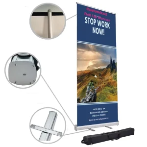 Customized Retractable Roll Up Banner Stand Advertising Stand Up Roller Banner for Events