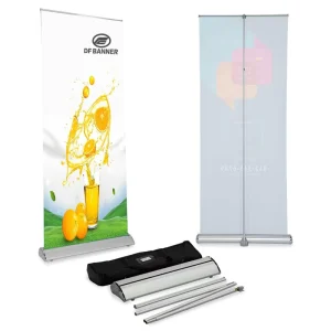 Customized Rollup Advertising Equipment Wide Screen Roll up Banner Portable Durable Roll up Displays