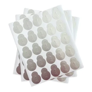 Customized Self Adhesive Waterproof Labels Embossed Printing Perfume Essential Oil Skin Care Bottle Packaging