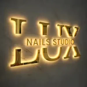 Customized Signage LED Illuminated Sign LED Letter Sign Backlit Channel Letter for Companies Shopping Advertising